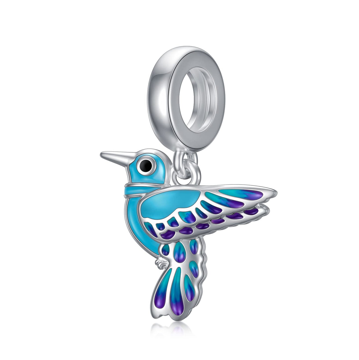 LONAGO Charms for Bracelets 925 Sterling Silver Red Cardinal/Phoenix/Blue Jay/Hummingbird Animal Dangle Charm Bird Bead Fit Bracelet Our Love Never Dies Gifts for Women Mom