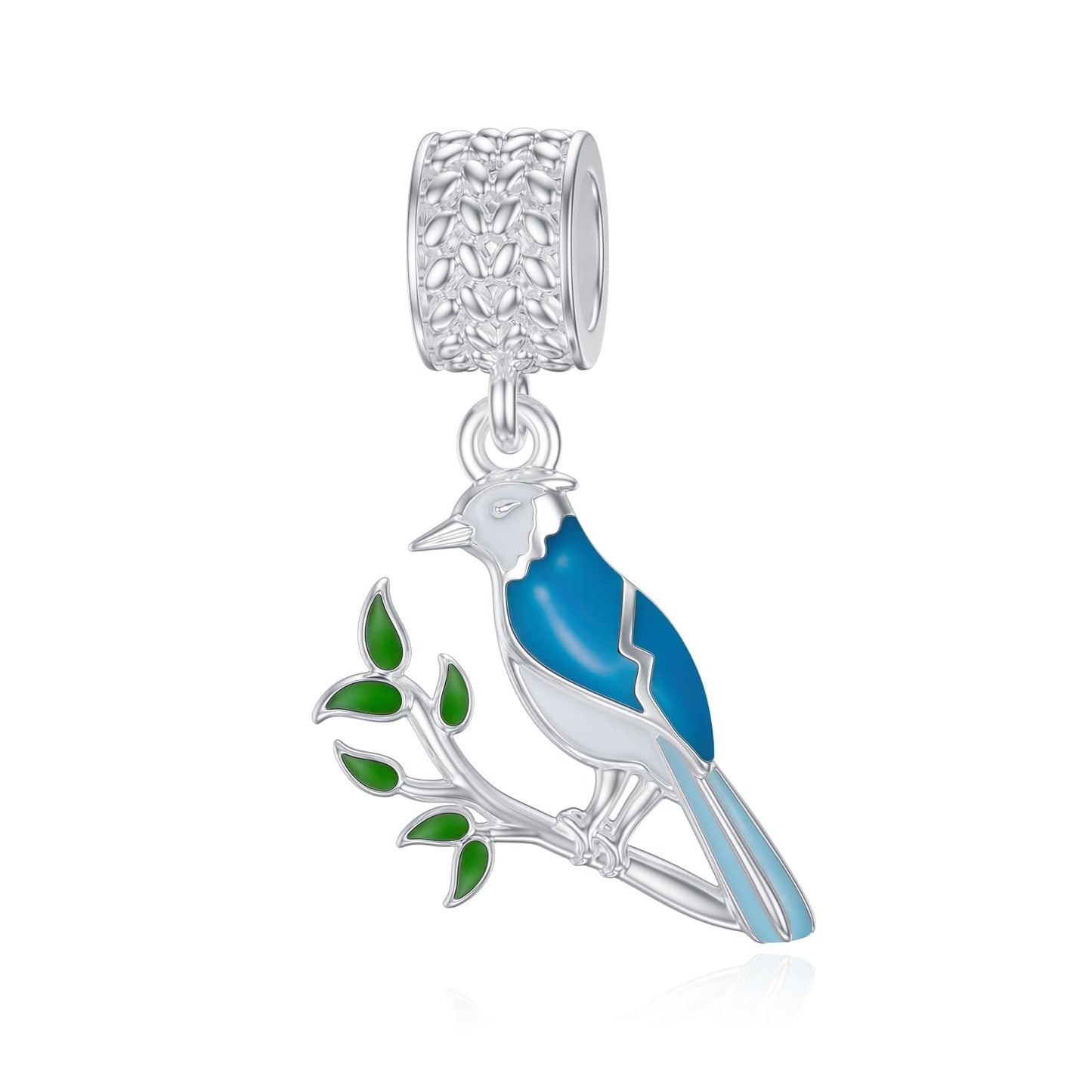 LONAGO Charms for Bracelets 925 Sterling Silver Red Cardinal/Phoenix/Blue Jay/Hummingbird Animal Dangle Charm Bird Bead Fit Bracelet Our Love Never Dies Gifts for Women Mom