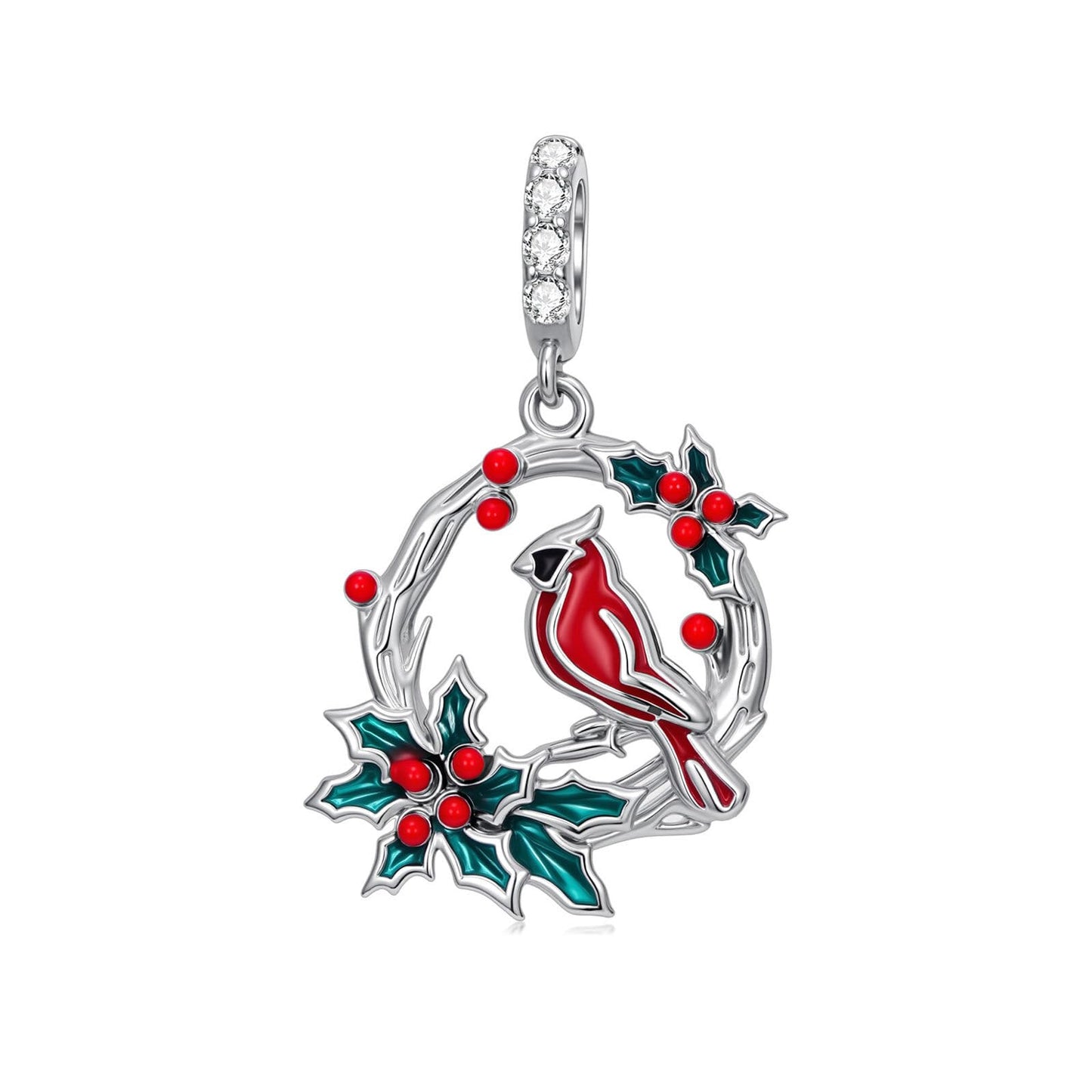LONAGO Charms for Bracelets 925 Sterling Silver Red Cardinal/Phoenix/Blue Jay/Hummingbird Animal Dangle Charm Bird Bead Fit Bracelet Our Love Never Dies Gifts for Women Mom