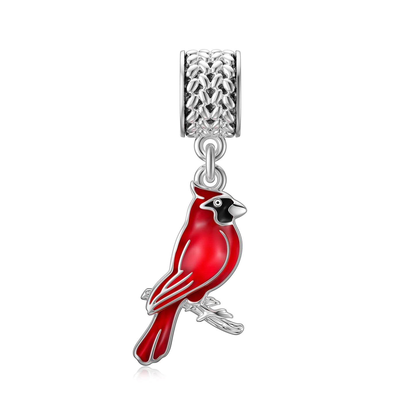 LONAGO Charms for Bracelets 925 Sterling Silver Red Cardinal/Phoenix/Blue Jay/Hummingbird Animal Dangle Charm Bird Bead Fit Bracelet Our Love Never Dies Gifts for Women Mom